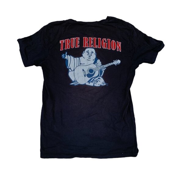 VINTAGE True Religion Big Buddha Shirt Small Black - Picture 1 of 3
